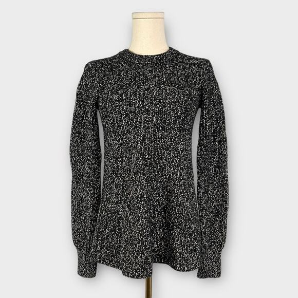 Athleta Sierra Wool Blend Crewneck Sweater in Black Marl Size XS - Picture 3 of 7